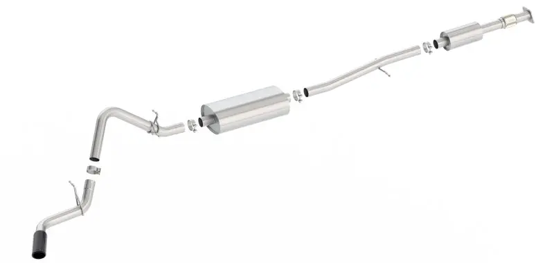 Borla S-Type Cat-Back Exhaust For 2019–2020 Chevrolet Silverado – Side Exit Design With Black Chrome Tip 1