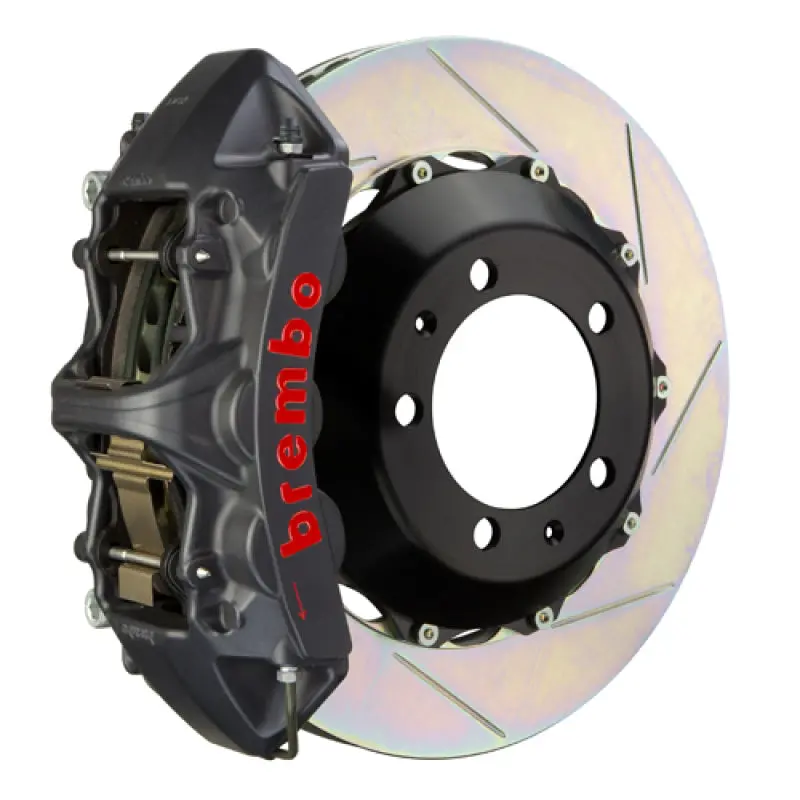 Brembo Front Gt Brake System For 1992–2000 Dodge Viper Rt/10 & Gts: 6-Piston Calipers, 355X32Mm Slotted Two-Piece Rotors (Black Ha) 1
