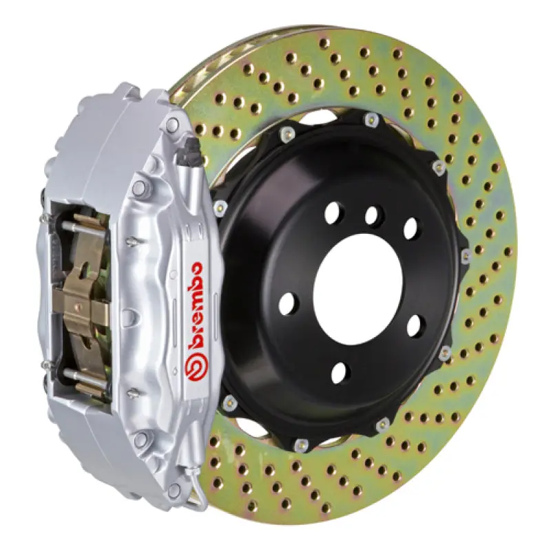 Brembo Gt Big Brake Kit – 1978–1979 Porsche 930 Turbo Front, 6-Piston Calipers + Drilled 355×32Mm Two-Piece Rotors (Silver) 1