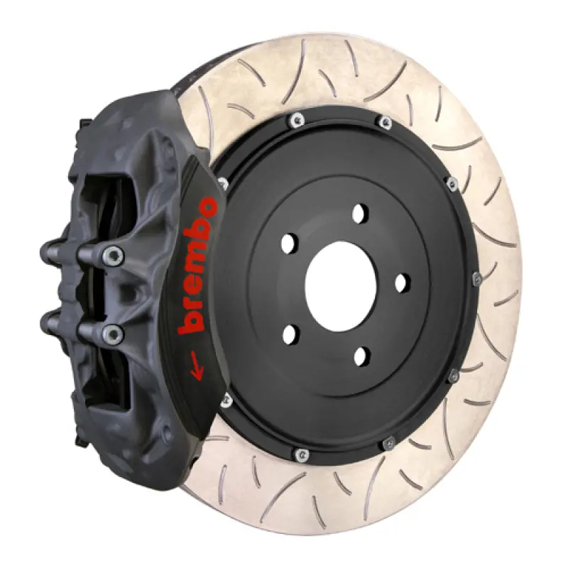 Brembo Gt Front Race Brake Kit For 2005–2006 Ford Gt – 6-Piston Forged Calipers, T3-Slotted 380X35 Rotors 1