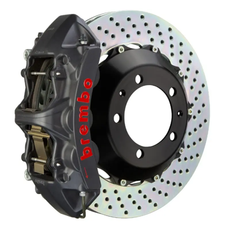 Brembo Gts Big Brake Kit For 2007–2012 Bmw 335Xi – Front, 6-Piston Calipers, 380X32Mm Drilled Two-Piece Rotors 1