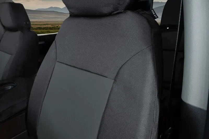 Covercraft Endura Precisionfit Front Seat Covers – Black/Charcoal For 2023–2025 Ford F250–F550 Super Duty 1