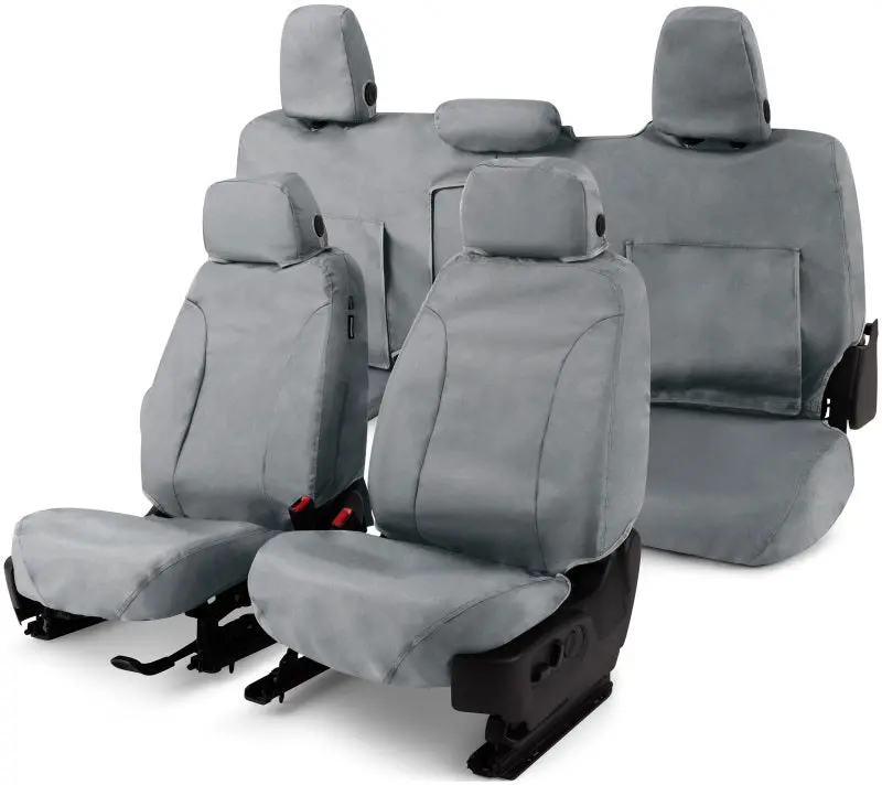 Covercraft Seatsaver Custom Waterproof Seat Covers For 2019–2021 Subaru Ascent – Second Row, Grey Polyester 1