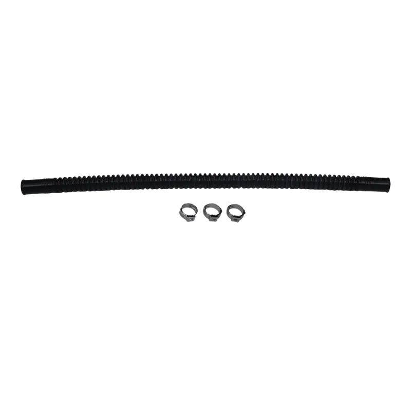 Deatschwerks Convoluted Fuel/Vacuum Tubing – 300Mm Length, 10Mm Id Both Ends (Black) 1