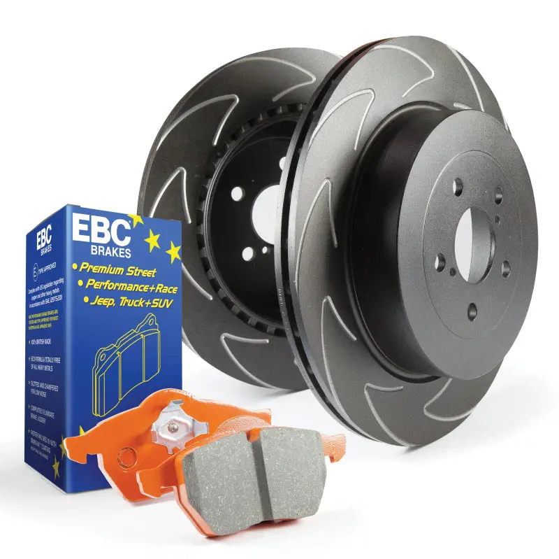 Ebc Orangestuff Brake Pads & Bsd Rotors — Performance Kit For Honda S7 (Civic Si, Ep3) 1