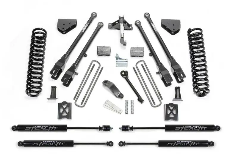 Fabtech 6-Inch 4-Link Lift System With Coilovers For 2005–2007 Ford F-250 4Wd (Factory Overload Equipped) 1