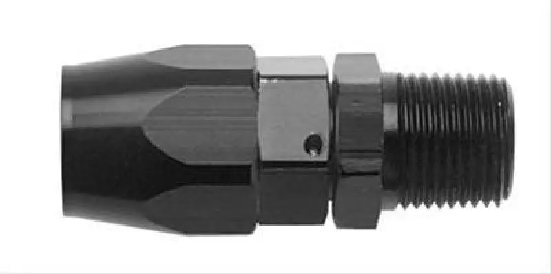 Fragola -12An Straight Hose Fitting With 3/4-Inch Npt Thread – Black Anodized Finish 1