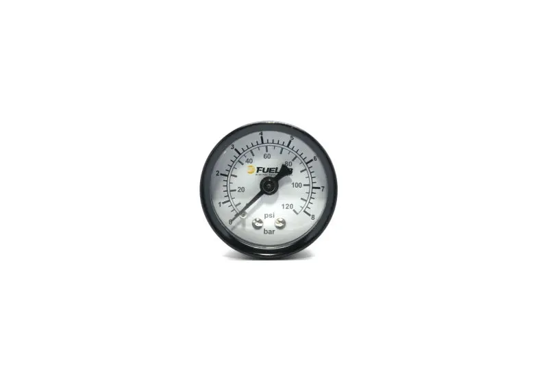 Fuelab 1.5-Inch Efi Fuel Pressure Gauge: 0–120 Psi Range With Dual Bar/Psi Scale 1