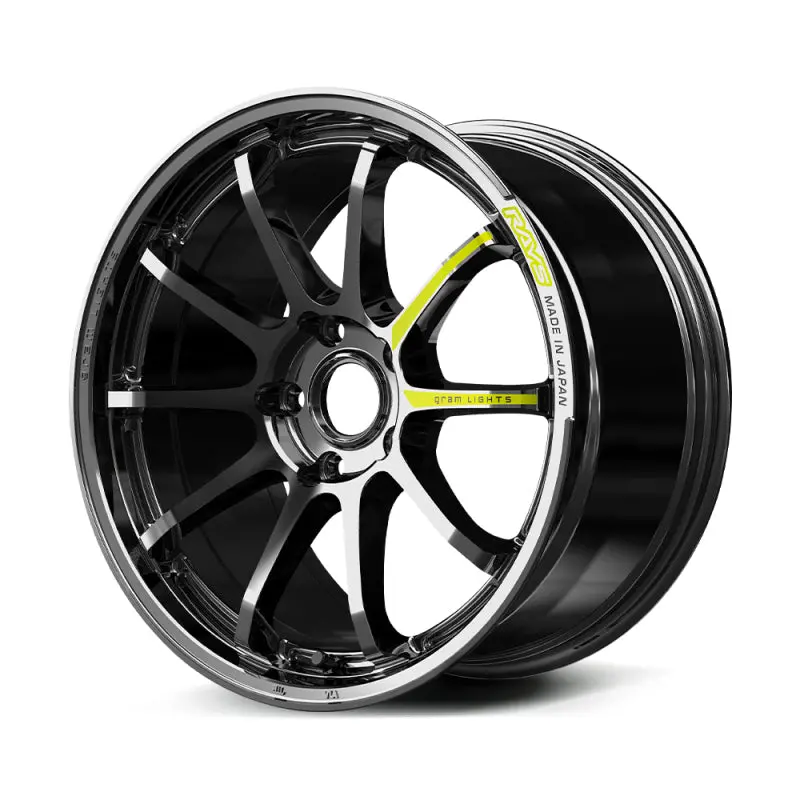 Gram Lights 57Nr Limited Edition Wheel – 18X9.5", +45 Offset, 5X120, Rays Black Metal Coat (Rb) 1