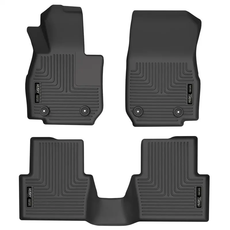 Husky Liners Custom-Fit Front & Second-Row Floor Liners – 2020–2021 Mazda Cx-3 (Black) 1