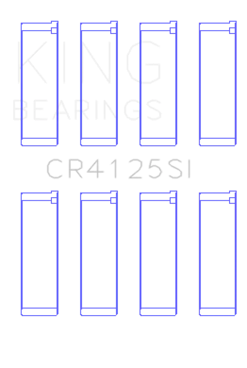 King Bi-Metal Aluminum Rod Bearing Set For Subaru Ej Series (0.5Mm Under Size) – Silicone-Coated 1