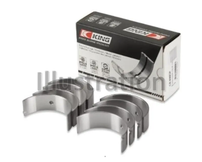 King Engine Bearings Toyota 3K/4K/(Size +0.50Mm) Connecting Rod Bearing Set 1