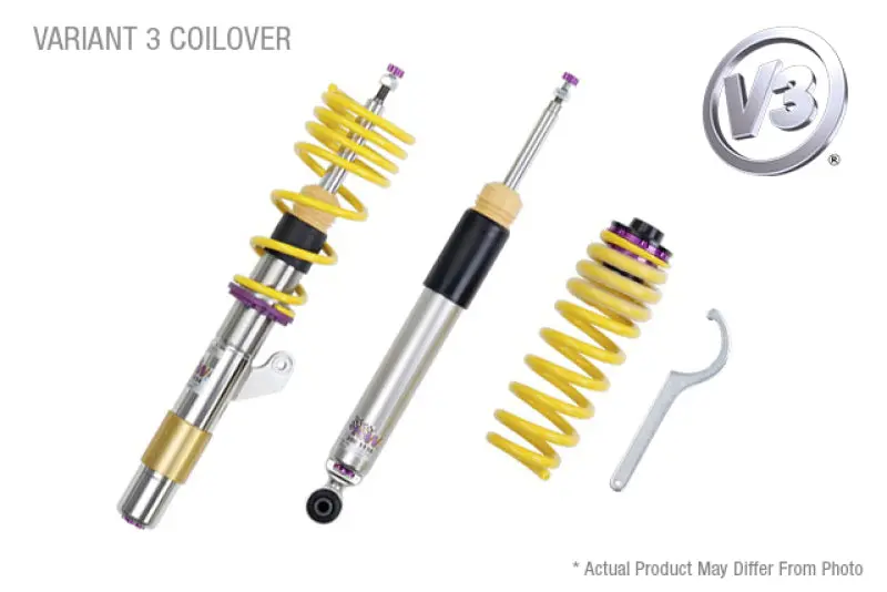 Kw Variant 3 Coilover Kit For 2017+ Audi A4 B9 Sedan – 48.5Mm Diameter, Non-Electronic Dampers 1