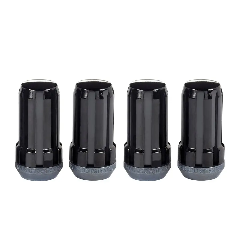 Mcgard Spline-Drive Lug Nuts – Cone Seat, 1/2"-20 Thread, 1.60" Length, Black Anodized (4-Pack + Required Tool) 1