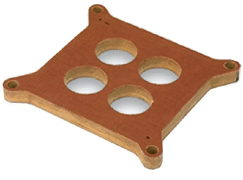 Moroso Phenolic Carburetor Spacer – 4-Hole Plenum Design, 1/2-Inch Thickness For Holley 4150/4160 Carburetors 1