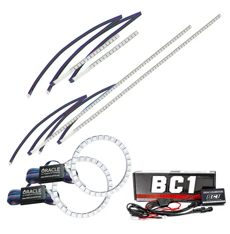 Oracle 16-18 Honda Ridgeline Drl Upgrade W/ Halo Kit - Colorshift W/ Bc1 Controller 1