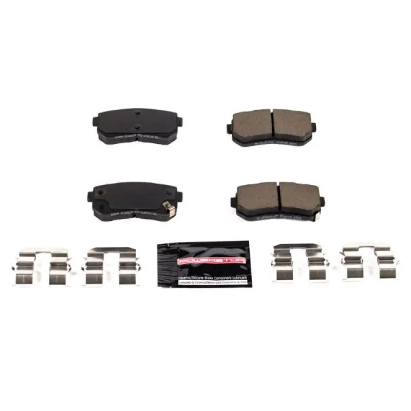 Power Stop 17-19 Hyundai Sonata Rear Z23 Evolution Sport Brake Pads W/Hardware 1
