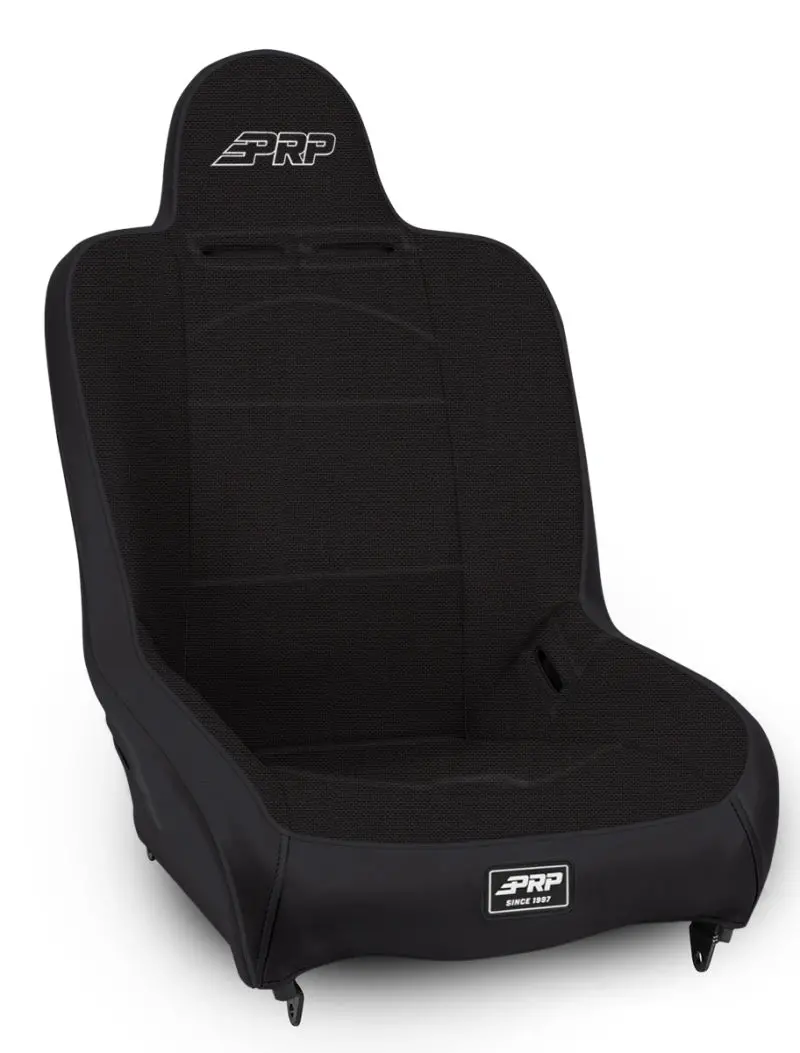 Prp Premier High-Back Suspension Racing Seat – All-Black With Dual Neck Slots 1
