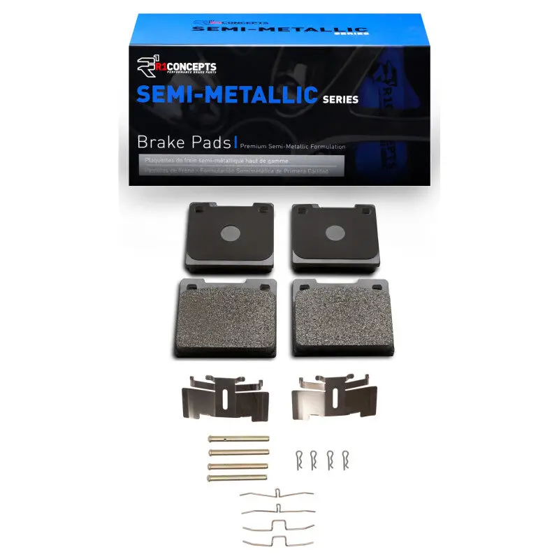 R1 71-73 Plymouth Cricket Front Semi Met Pads & Hardware Kit 1