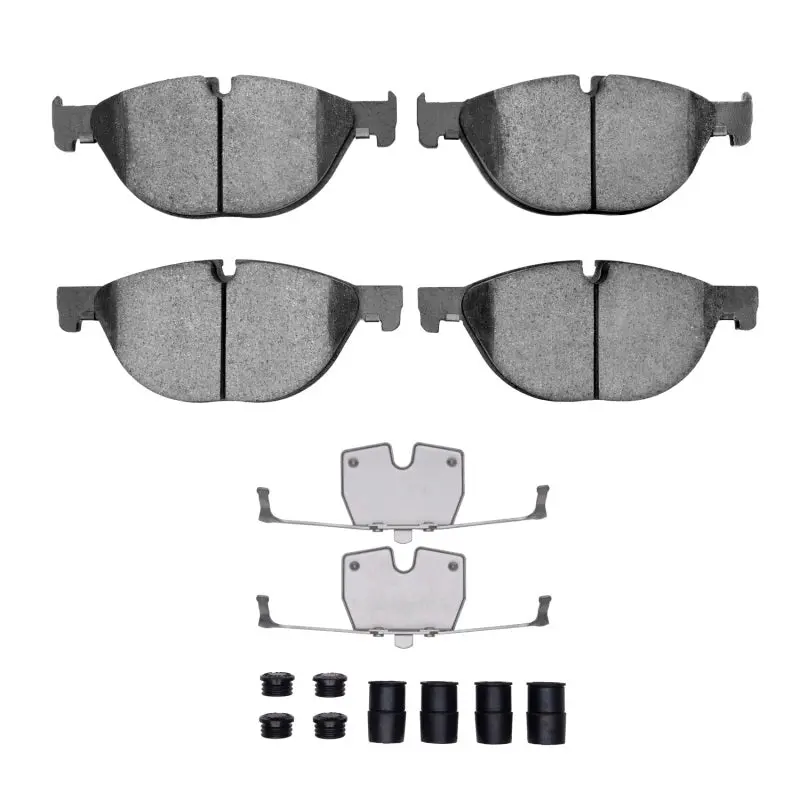 R1 Front Semi-Metallic Brake Pad & Hardware Kit For 2009–2018 Bmw 535I 1