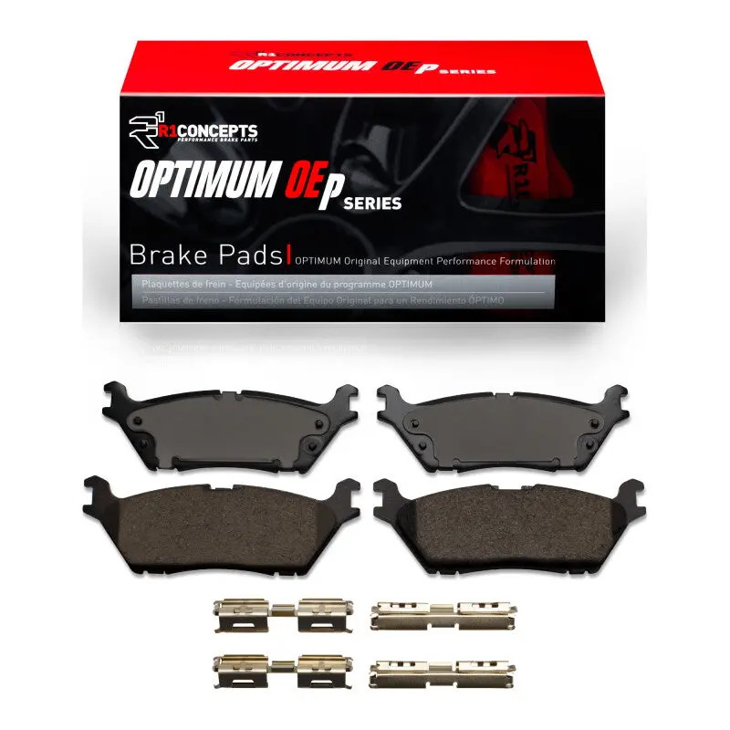 R1 Optimum Oe Rear Brake Pad & Hardware Kit For 2015–2021 Ford F-150 Rwd 1