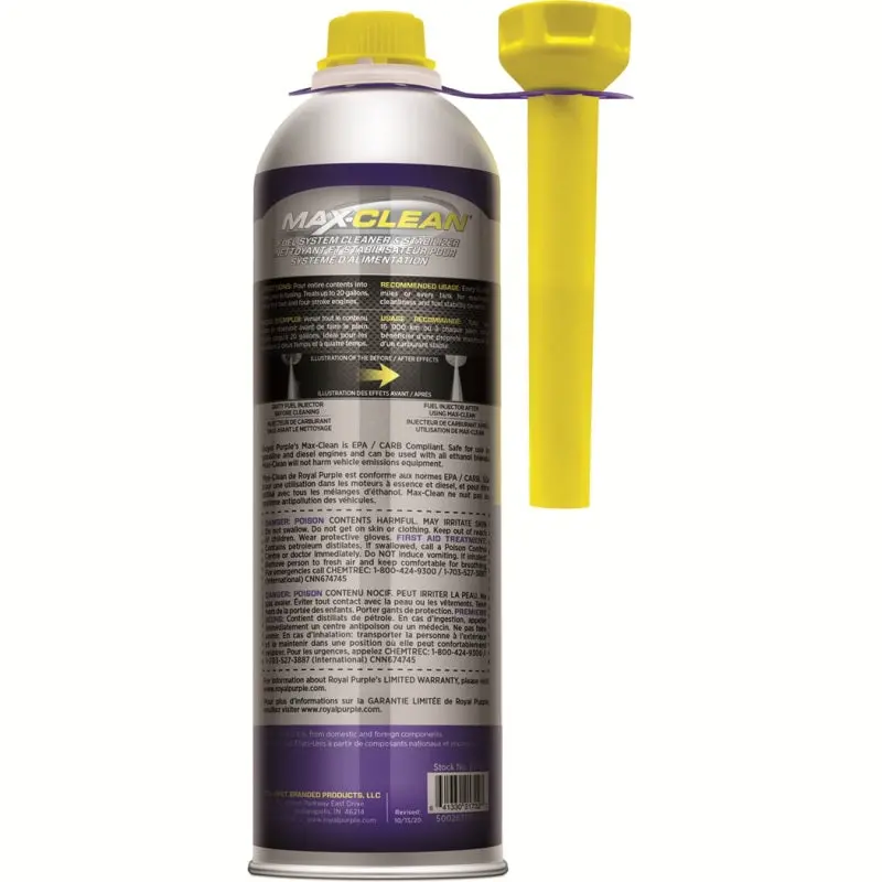 Royal Purple Max-Clean Fuel System Cleaner & Stabilizer – 20 Oz (Canada Market) 2