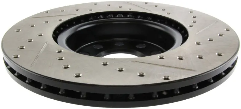 Stoptech Slotted And Drilled Sport Brake Rotors – Direct Replacement Performance Upgrade 1