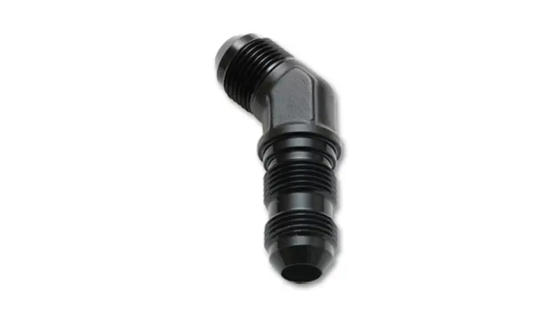 Vibrant -8An Anodized Black 45° Bulkhead Elbow Fitting For Fuel Or Oil Systems 1