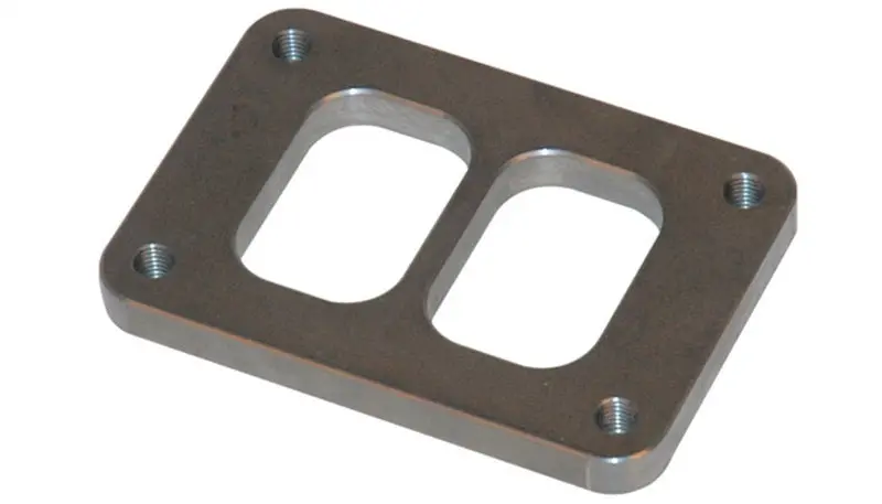 Vibrant T06 Turbo Inlet Flange – Divided Design, Mild Steel, 1/2-Inch Thickness 1