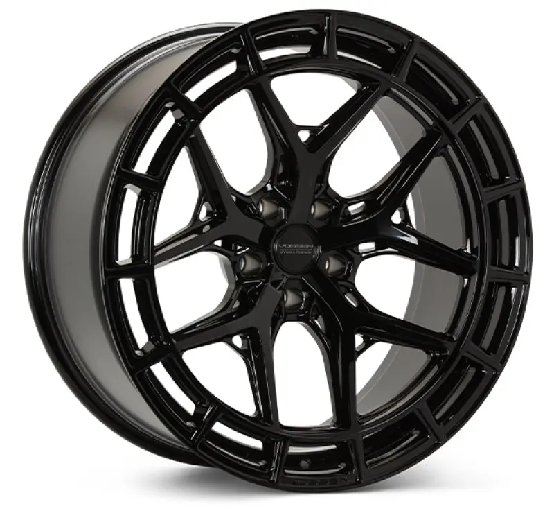 Vossen Hfx-1 Monoblock Wheel – 21X12 Inches, 5X120 Bolt Circle, Et52 Offset, Gloss Black Deep Dish Design 1