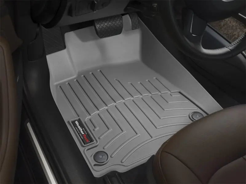 Weathertech Front Floorliners For 2007 Volkswagen Rabbit – Gray Heavy-Duty Trim 1