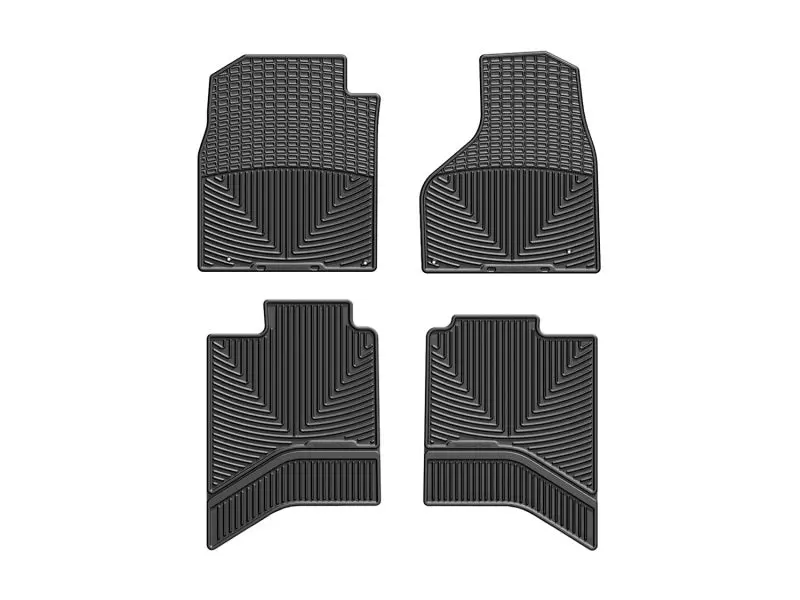 Weathertech Rear Rubber Floor Mats – Black Heavy-Duty Interior Protection 1