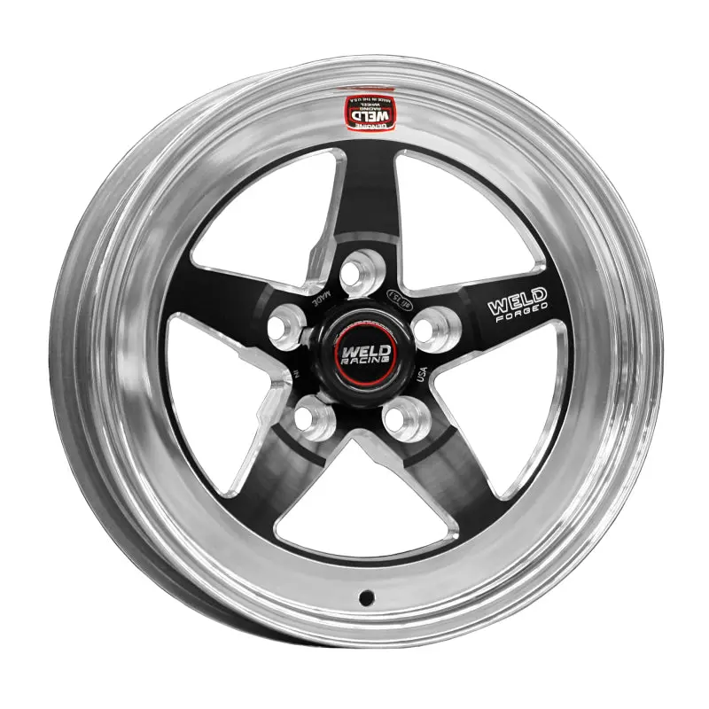 Weld S71 Black Non-Beadlock Drag Wheel – 15X12.33 Inches, 5X4.75 Bolt Pattern, 6.5-Inch Backspace 1