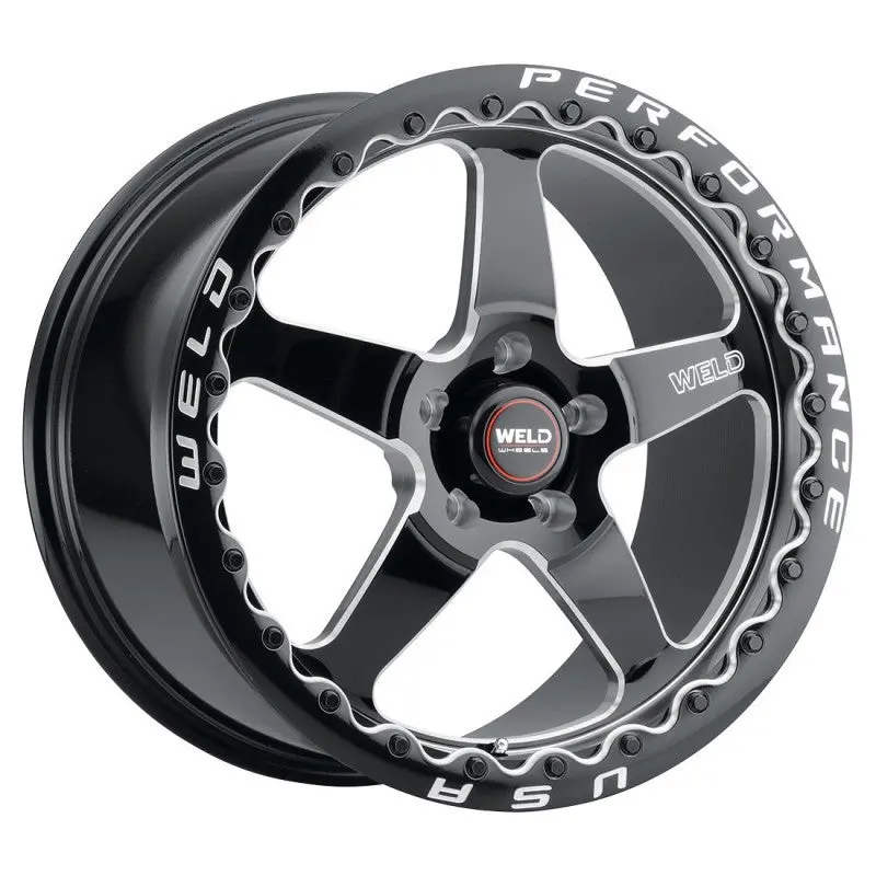 Weld S904 18X10 Ventura Beadlock 5X112 Et40 Bs7.1 Gloss Blk Mil Dia 78.1 1