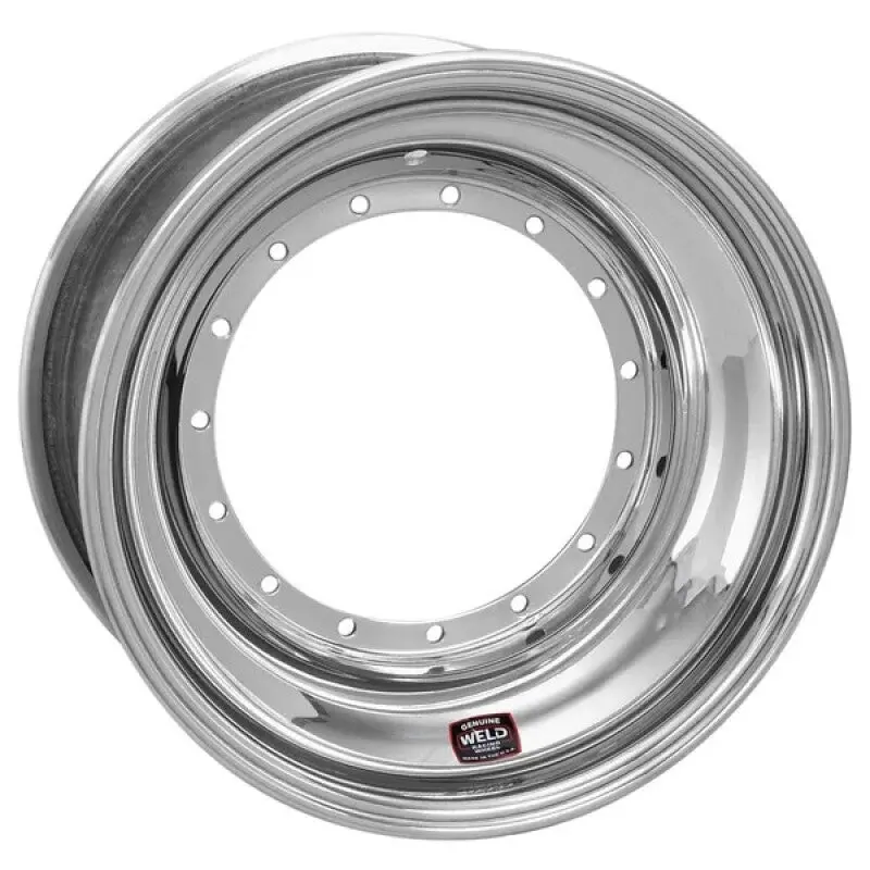 Weld Sprint Direct-Mount Racing Wheel – 15X8 Inches, 5X9.75 Bolt Pattern, 4-Inch Backspace, Polished Aluminum (No Beadlock) 1