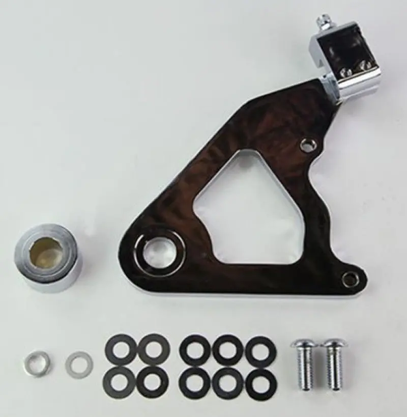 Wilwood Chrome Caliper Mounting Kit With Bracket (Gp310) For Harley-Davidson Softail (2000–Present) 1