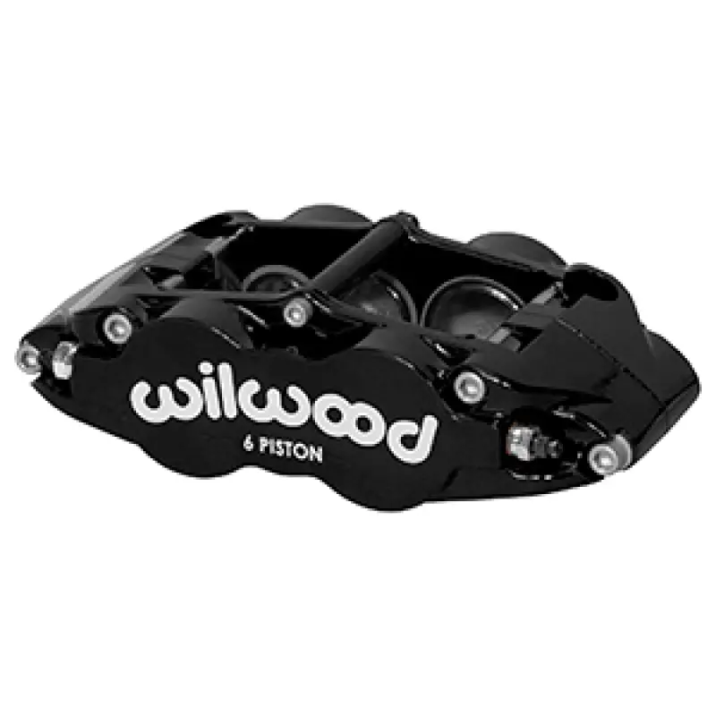 Wilwood Superlite 6R Narrow Front Caliper – Left-Hand Mount, Black Finish, Triple-Piston Design (1.62" / 1.12" / 1.12") For 1.10" Brake Disc 1