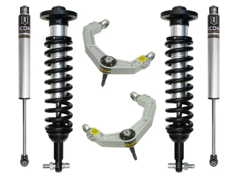 Icon Stage 2 Suspension System For 2015+ Ford F-150 4Wd – 0–2.63″ Lift With Billet Upper Control Arms 1