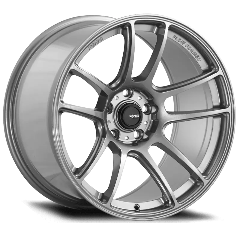 Konig Heliogram 19X8.5 5X112 Et43 Titanium Metallic Knurled Bead Flow Formed 1